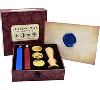 Peter Pauper Press Sealing Wax Stamp Kit (Included 4 Seals, Wood Handle, and 2 Wax Sticks)