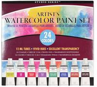 Peter Pauper Press Studio Series Artist's Watercolor Paint Set (24 colors)