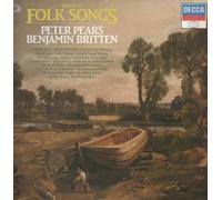 PETER PEARS AND BENJAMIN BRITTEN - WORLD OF FOLK SONGS LP UK DECCA 1984