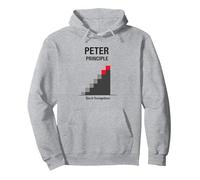 Peter Peter Principle: Rise to Incompetence Graphic Pullover Hoodie, Adult Unisex, Heather Grey, XL