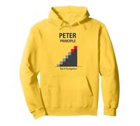 Peter Peter Principle: Rise to Incompetence Graphic Pullover Hoodie, Adult Unisex, Lemon, L