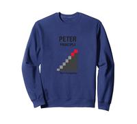 Peter Peter Principle: Rise to Incompetence Graphic Sweatshirt, Adult Unisex, Navy, L