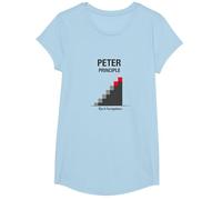 Peter Peter Principle: Rise to Incompetence Graphic T-Shirt, Girls, Baby Blue, Large