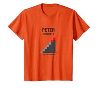 Peter Peter Principle: Rise to Incompetence Graphic T-Shirt, Kids, Orange, 12 Years