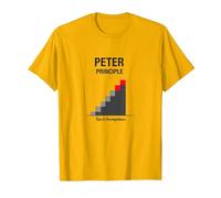Peter Peter Principle: Rise to Incompetence Graphic T-Shirt, Men, Bright Gold, S