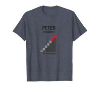 Peter Peter Principle: Rise to Incompetence Graphic T-Shirt, Men, Heather Blue, 3XL