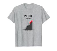 Peter Peter Principle: Rise to Incompetence Graphic T-Shirt, Men, Heather Grey, 3XL