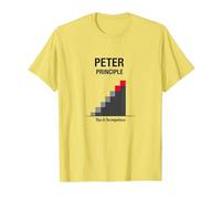 Peter Peter Principle: Rise to Incompetence Graphic T-Shirt, Men, Lemon, XXL
