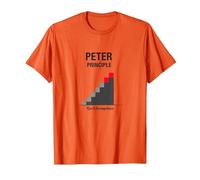 Peter Peter Principle: Rise to Incompetence Graphic T-Shirt, Men, Orange, S