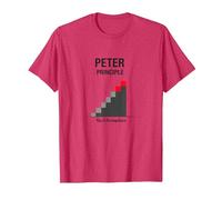 Peter Peter Principle: Rise to Incompetence Graphic T-Shirt, Men, Red Heather, Medium