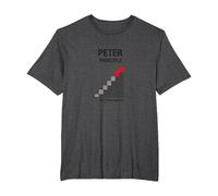 Peter Peter Principle: Rise to Incompetence Graphic T-Shirt, Men's Big and Tall, Dark Heather Grey, 2X Tall