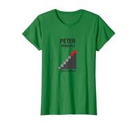 Peter Peter Principle: Rise to Incompetence Graphic T-Shirt, Women, Kelly Green, XXL