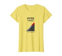 Peter Peter Principle: Rise to Incompetence Graphic T-Shirt, Women, Lemon, XXL