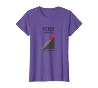Peter Peter Principle: Rise to Incompetence Graphic T-Shirt, Women, Purple Heather, XS