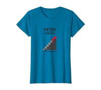 Peter Peter Principle: Rise to Incompetence Graphic T-Shirt, Women, Sapphire Blue, Medium