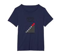 Peter Peter Principle: Rise to Incompetence Graphic T-Shirt, Women's Plus, Navy, 5X