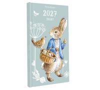 Peter Rabbit 2027 Slim Weekly Diary | Hardback Pocket Planner with Beatrix Potter Artwork | Week-to-View Organiser with Notes Section