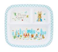 Peter Rabbit 3-Section Children's Divided Plate -BPA-Free, Durable & Colorful Dining for Children, Perfect for Balanced Meals - 36 Months Up