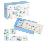 Peter Rabbit 6x Mini Wooden Puzzles - My First Puzzles, Jigsaw Puzzle Games with Peter Rabbit Toys - Educational Toys For 1 Year Old + Toddler, Official Licensed Peter Rabbit Gifts by Orange Tree Toys