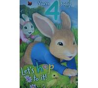 Peter Rabbit Age 4 Birthday Card