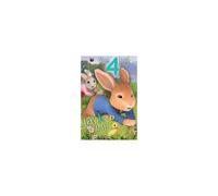 Peter Rabbit Age 4 Birthday Card