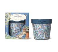 Peter Rabbit Blue Floral Printed Plant Pot Candle - Wildflower Floral Scent - 277G (1-Wick) - PR001PCV005U