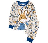 Peter Rabbit Boy's Long Sleeve Long Leg Pyjama Set | Boys Blue | Official | Size: 3-4 Years Peter Rabbit Blue 3-4 Years