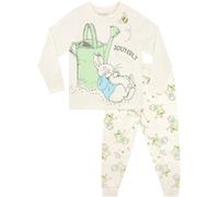 Peter Rabbit Boy's Soundly Asleep Pyjamas in Cream | Size: 3-4 Years Peter Rabbit Cream 3-4 Years
