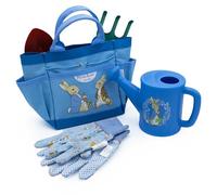 Peter Rabbit Children’s Gardening Set | 5 Piece Kids Garden Tool Kit | Watering Can, Rake, Spade, Gloves & Carry Bag | Official Licensed Gift