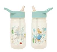 Peter Rabbit Classic Water Bottle with Flip up Straw 400ml -Official Mercha