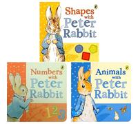 Peter Rabbit Collection by Beatrix Potter: Colours with Peter Rabbit, Shapes with Peter Rabbit & Animals with Peter Rabbit (3-Book Set) - Board Book