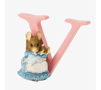 Peter Rabbit Decorative Hunca Munca & Baby Letter V A5014