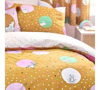Peter Rabbit™ Dotty Reversible Duvet Cover Set Peter Rabbit Yellow Double