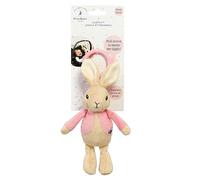 Rainbow Designs PO1452 Beatrix Potter Flopsy Jiggle Attachable Peter Rabbit Pram Toy,Pink