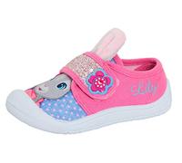 Peter Rabbit Girls Lily Bobtail 3D Ears Canvas Pumps 6 UK Child Pink