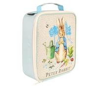 Peter Rabbit Insulated Reusable Kids Lunch Bag with Handle - Official Merchandise 600D Polyester Cooler - Durable Food & Drink Thermal Tote for School Nursery Snacks Picnic-Blue & White