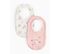 Peter Rabbit Lace Trim Bibs 2 Pack One Size