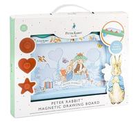 Peter Rabbit Magnetic Drawing Board Toddler Doodle Toy with Stylus Shape Stamps Easy Erase Handle Carry Handle Travel Activity Screen Free Creative Play for Children 18 Months Plus