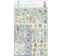 Peter Rabbit Mega Sticker Pack | Three Types of Stickers (Around 130 Total) | Reusable on Non-Porous Surfaces, Blue