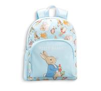 Peter Rabbit Multi Character Light Blue Backpack | Kids School Rucksack with Padded Straps, Front Zip Pocket & Side Mesh Merch