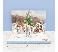 Peter Rabbit Music Box Christmas Card Novelty Dancing Musical Pop Up Cards