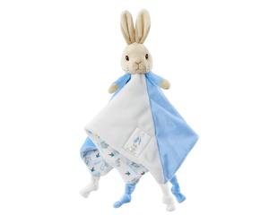 PETER RABBIT or FLOPSY BUNNY COMFORT BLANKET - SUITABLE FROM BIRTH - GREAT GIFT