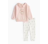 Peter Rabbit Pink Collared Sweatshirt & Print Leggings Set 6-9 months