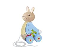 Peter Rabbit Toys - Peter Rabbit Pull Along Toy, Wooden - Early Development & Activity Toys, Baby Boy Gift, Toddler Girl, First Birthday - Official Licensed Peter Rabbit Gifts by Orange Tree Toys