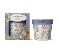 Peter Rabbit Purple Floral Printed Plant Pot Candle - Forget Me Not Floral Scent - 277G (1-Wick) - PR001PCV005V
