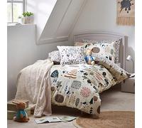 Peter Rabbit™ Scandi Woods Single Duvet Cover Set, Brushed Cotton, Natural