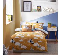 Peter Rabbit™ Sleepy Head Double Duvet Cover Set, Polyester, Cotton, Ochre