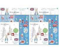 Peter Rabbit Sticker Collection and Album, Featuring London Scenes| Official Licensed Product | Reusable on Non-Porous Surfaces | Age 3+, Unisex | Gifts, Presents, Party Bag, Scrapbooking (Pack of 2)