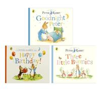 Peter Rabbit Tales Collection by Beatrix Potter: Goodnight Peter, Happy Birthday! & Three Little Bunnies (3-Book Set) - Board Book