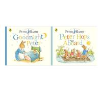 Peter Rabbit Tales Collection by Beatrix Potter: Goodnight Peter & Peter Hops Aboard (2-Book Set) - Board Book